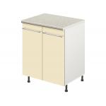 Тумба кухонная напольная со столешницей MODERN ALTO 600*600*850 ваниль глянец - Изображение 2