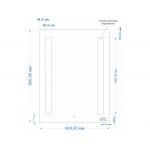 Зеркало Cersanit LED BASE 020 60 с подсветкой прямоугольное - Изображение 3