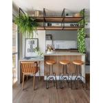 Полка LOFT Fantasy-2 настенная 100х30х24 см, двойная (каркас у торца), ЛДСП / металл - Изображение 3
