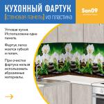 Кухонный фартук (стеновая панель) из пластика «Орхидея белая камни», 3000 мм - Изображение 7