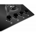 Встраиваемая газовая варочная панель GR0400G00 (черная, решетка чугунная, двухсекционная Ts) - Изображение 4