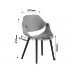 Стул KELA (светло-серый) PP1100GL - Изображение 6