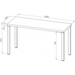 Ингар 2/ТТ стол письменный 140x75x55, белый - Изображение 3