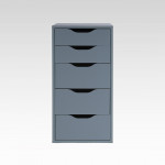 Ингар 5 комод 36x71x53, серо-бирюзовый - Изображение 2