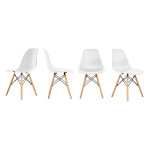 Кухонные стулья Ergozen Eames DSW Pro (4 шт комплект) Белый - Изображение 4