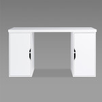 Ингар 2/ДВ/ДВ стол письменный 140x75x55, белый - Изображение 2