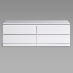 Варма Прайм 4Д комод 160x55x48, белый - Изображение 2