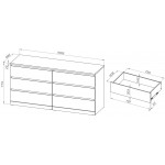 Варма Прайм 6Д комод 160x77x48, белый - Изображение 3