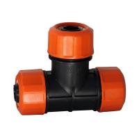 Тройник разветвитель Жук для шлангов 3/4", 3/4", 3/4" с цанговым зажимом