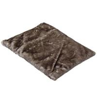 Подушка меховая NEW GALAXY на сиденье, 40x32 см, серая