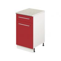 Тумба кухонная напольная со столешницей, с выдвижным ящиком MODERN ALTO 400*600*850 красный глянец