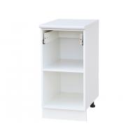 Тумба кухонная напольная со столешницей, с выдвижным ящиком MODERN ALTO 400*600*850 ваниль глянец