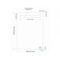Зеркало Cersanit LED BASE 010 50 с подсветкой прямоугольное
