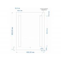 Зеркало Cersanit LED BASE 020 60 с подсветкой прямоугольное