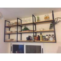 Полка LOFT Fantasy-2 настенная 120х30х48 см, двойная (каркас с отступом), ЛДСП / металл