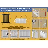 Экран для радиатора "Delta-Max" 27*89*16 Белый