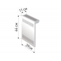 Экран для радиатора "Delta-Max" 44*39*11 Белый