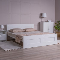 СИРИУС кровать двойная 160х200 белая RU