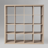 Фора 16 стеллаж 146x146х38, дуб скандинавский
