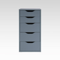 Ингар 5 комод 36x71x53, серо-бирюзовый