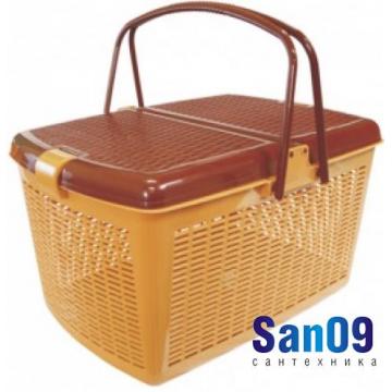 Корзина для пикника 450х300х240 (св.корич)