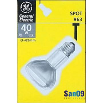 Лампа накаливания зеркальная R63 "General Electric" 40 Вт. Е27