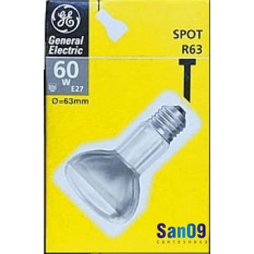 Лампа накаливания зеркальная R63 "General Electric" 60 Вт. Е27