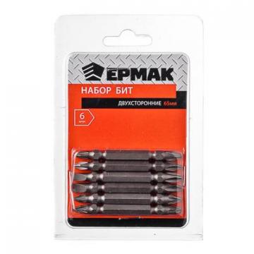 Набор бит ЕРМАК 6 шт, двухсторонние 65 мм - Изображение 1