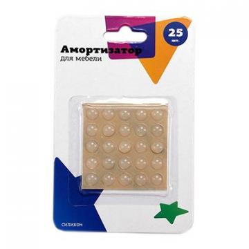 Амортизатор для мебели 25 шт, силикон, d 8 мм - Изображение 1