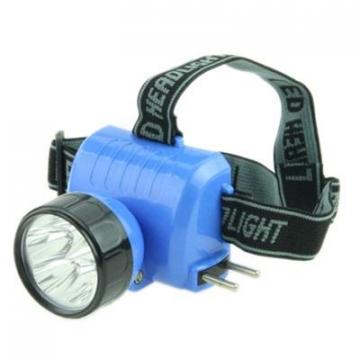 Фонарь налобный 5LED, 8,6х6,1см, с аккумулятором, зарядка от 220В; HB327 - Изображение 1
