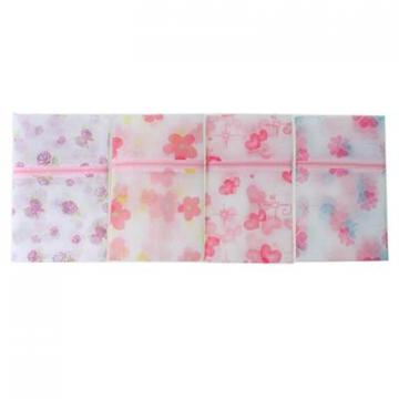 Мешок для стирки белья и носков на замке, полиэстер, 40х50 см, 4 дизайна - Изображение 1