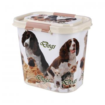 Контейнер "Dogs" для корма 10л (овальный) - Изображение 1