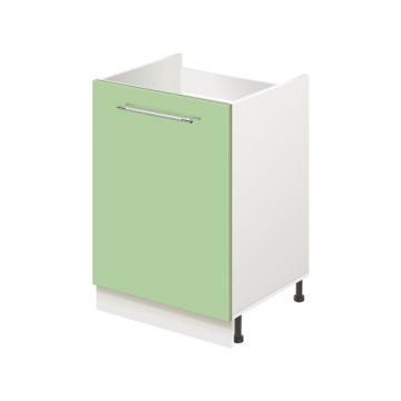 Тумба-подстолье с нижней полочкой, под кухонную мойку MODERN ALTO 500*600*820 фисташковый глянец - Изображение 1