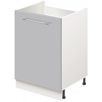 Тумба-подстолье с нижней полочкой, под кухонную мойку MODERN ALTO 500*600*820 сталь глянец - Изображение 1