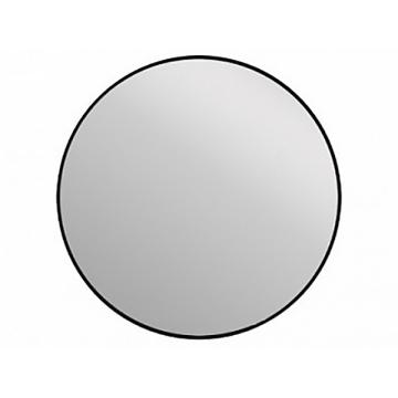 Зеркало Cersanit ECLIPSE smart 80x80 с подсветкой круглое черная рамка - Изображение 1