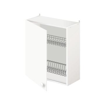 Шкаф настенный кухонный с сушкой для посуды ШС-500 *300*630 Белый - Изображение 1