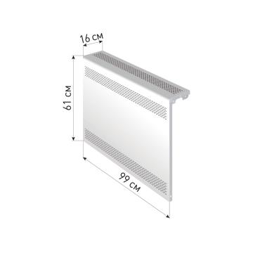 Экран для радиатора "Delta-Max" 61*99*16 Белый - Изображение 1