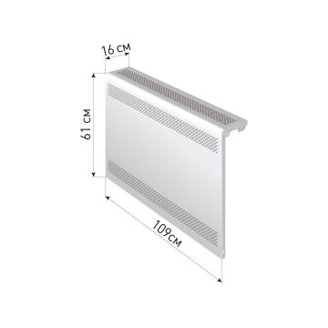Экран для радиатора "Delta-Max" 61*109*16 Белый - Изображение 1