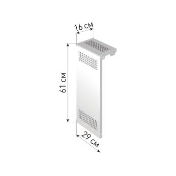 Экран для радиатора "Delta-Max" 61*29*16 Белый - Изображение 1