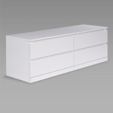Варма Прайм 4Д комод 160x55x48, белый - Изображение 1